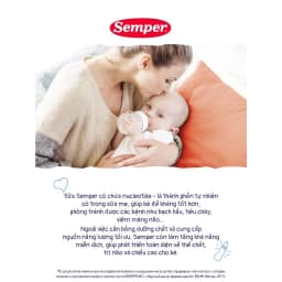 Thumbnail Sữa bột giúp bé tăng cân,dễ tiêu hóa, tăng đề kháng, phát triển trí não và chiều cao Semper Nutradefense Baby 1 400g 4
