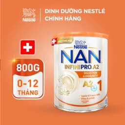 Thumbnail Sữa bột Nestlé NAN INFINIPRO A2 1 800g nhập khẩu Thụy Sĩ với sự kết hợp độc đáo giữa đạm quý A2 và 5HMO 1