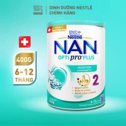 Thumbnail Sữa Bột Nestlé NAN OPTIPRO PLUS 2 400g/lon với 5HMO Sản Xuất Tại Thụy Sĩ 1