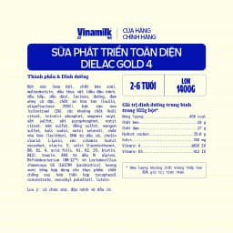 Thumbnail Sữa bột Vinamilk Dielac Gold 4 HT 1400g 4