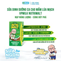 Thumbnail Sữa ca cao mầm lúa mạch đen VPMilk Nutrimalt 110ml (thùng 48 hộp) 3
