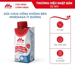 Thumbnail Sữa Chua Uống Không Béo Morinaga nguyên vị 190ml - Ít đường & calo, 10 tỷ lợi khuẩn - Tăng miễn dịch 1
