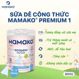 Thumbnail Sữa Dê Công Thức MAMAKO Premium Nga Số 1 - 800g/400g tăng cường miễn dịch 3