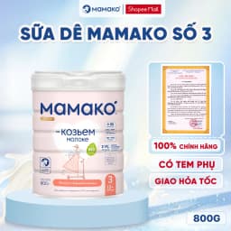 Thumbnail Sữa Dê Công Thức MAMAKO Nga Premium Số 3 - 800g Hỗ trợ tiêu hóa, tăng cường miễn dịch 1