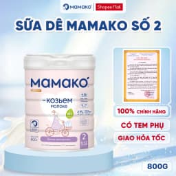 Thumbnail Sữa Dê MAMAKO Premium Số 2 hộp 800g, Sữa Công Thức Cho Bé Không Dung Nạp Đạm Bò 1