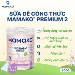 Thumbnail Sữa Dê MAMAKO Premium Số 2 hộp 800g, Sữa Công Thức Cho Bé Không Dung Nạp Đạm Bò 3
