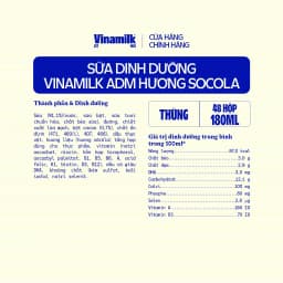 Thumbnail Sữa dinh dưỡng Socola Vinamilk ADM - Thùng 48 hộp 180ml 3