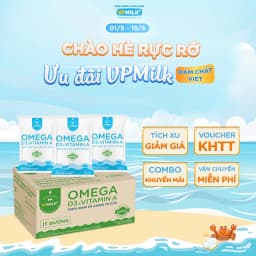 Thumbnail Sữa dinh dưỡng tiệt trùng VPMilk Omega bịch 220ml (thùng 48 bịch) 1