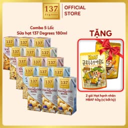 Thumbnail Sữa hạt 137 DEGREES Nhiều Vị Lựa Chọn 180ML Dinh Dưỡng Healthy Nhập Khẩu Thái Lan 1