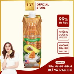 Thumbnail Sữa Hạt Hạnh Nhân Bơ Và Rau Củ Nguyên Chất 137 DEGREES Ngọt Từ Mật Hoa Dừa (Không Đường) 2