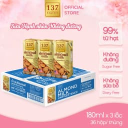 Thumbnail Sữa Hạt Hạnh Nhân Không Ngọt 137 Degrees Chính Hãng Thái Lan Dinh Dưỡng Healthy 1
