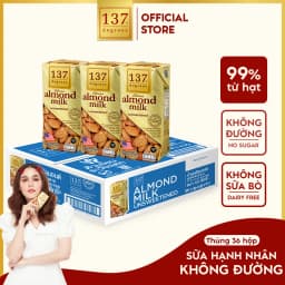 Thumbnail Sữa Hạt Hạnh Nhân Không Ngọt 137 Degrees Chính Hãng Thái Lan Dinh Dưỡng Healthy 2