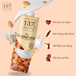 Thumbnail Sữa Hạt Hạnh Nhân Nguyên Chất 137 DEGREES Không Ngọt (Không Đường) Healthy Dinh Dưỡng Thái Lan 4