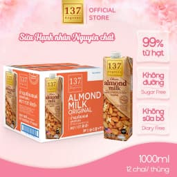 Thumbnail Sữa hạt Hạnh Nhân Nguyên Chất 137 Degrees 1L Healthy Nhập Khẩu Thái Lan 1