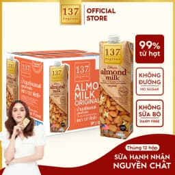 Thumbnail Sữa hạt Hạnh Nhân Nguyên Chất 137 Degrees 1L Healthy Nhập Khẩu Thái Lan 2