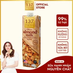 Thumbnail Sữa Hạt Hạnh Nhân Nguyên Chất 137 DEGREES Có Vị Ngọt Từ Mật Hoa Dừa (Không Đường) Healthy Dinh Dưỡng TháiLan 2
