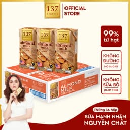 Thumbnail Sữa hạt Hạnh Nhân Nguyên Chất 137 Degrees 180ml Dinh Dưỡng Healthy Nhập Khẩu Thái Lan 2