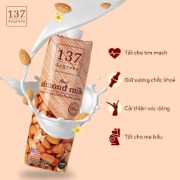 Thumbnail Sữa Hạt Nguyên Chất 137 DEGREES Không Ngọt (Không Đường) Thái Lan, Dinh Dưỡng, Healthy, Nhiều Vị 2
