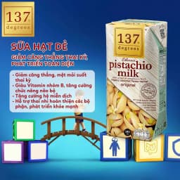 Thumbnail Sữa Hạt Nguyên Chất 137 DEGREES Không Ngọt (Không Đường) Thái Lan, Dinh Dưỡng, Healthy, Nhiều Vị 3