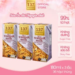 Thumbnail Sữa Hạt Óc Chó Nguyên Chất 137 DEGREES Có Vị Ngọt Tự Nhiên Từ Mật Hoa Dừa Healthy 1