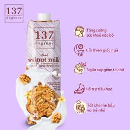 Thumbnail Sữa Hạt Óc Chó Nguyên Chất 137 DEGREES Có Vị Ngọt Tự Nhiên Từ Mật Hoa Dừa Healthy 4