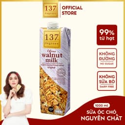 Thumbnail Sữa Hạt Óc Chó Nguyên Chất 137 DEGREES Có Vị Ngọt Từ Mật Hoa Dừa Healthy Không Đường 2