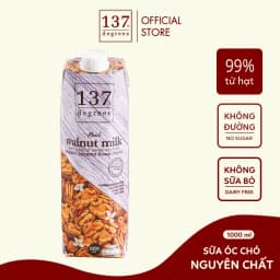Thumbnail Sữa Hạt Óc Chó Nguyên Chất 137 DEGREES Có Vị Ngọt Từ Mật Hoa Dừa Healthy Không Đường 3