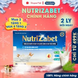 Thumbnail Sữa Hạt Tiểu Đường NutriZabet Chính Hãng Hộp 30 Gói - Giúp Ổn Định Đường Huyết 1