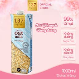 Thumbnail Sữa Hạt Yến Mạch Nguyên Chất 137 DEGREES Không Ngọt (Không Đường) Healthy 1