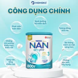 Thumbnail Sữa Nan Nga Số 3 HMO Optipro Mamako Bổ Sung Dinh Dưỡng Cho Bé Hộp 800g 3