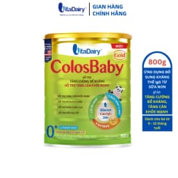Thumbnail Sữa non ColosBaby Gold 0+ 800g (Mới), sữa bột giúp tăng cường đề kháng, tăng cân khỏe mạnh - VitaDairy 4