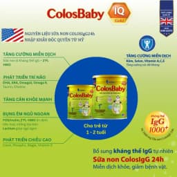 Thumbnail Sữa non Colosbaby IQ Gold 1+ 800g, sữa bột giúp phát triển trí não - VitaDairy 1
