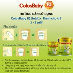 Thumbnail Sữa non Colosbaby IQ Gold 1+ 800g, sữa bột giúp phát triển trí não - VitaDairy 2
