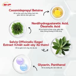 Thumbnail Sữa rửa mặt dạng gel ngừa mụn trắng da Ziaja Nuno cho da dầu và da hỗn hợp, không gây kích ứng 200ml 3