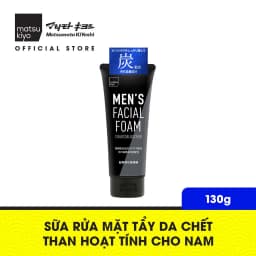 Thumbnail Sữa rửa mặt tẩy da chết than hoạt tính, dạng bọt matsukiyo dành cho nam 130g 1