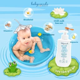 Thumbnail Sữa tắm giữ ẩm cho bé Babycoccole 0M+ chiết xuất hoa sen 250ml-400ml 2