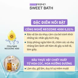 Thumbnail Sữa Tắm Gội Cho Bé DottorPrimo Sweet Bath 150ml - Cung Cấp Độ Ẩm, Hương Thơm Nhẹ Dịu Thoải Mái 1