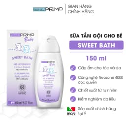 Thumbnail Sữa Tắm Gội Cho Bé DottorPrimo Sweet Bath 150ml - Cung Cấp Độ Ẩm, Hương Thơm Nhẹ Dịu Thoải Mái 4