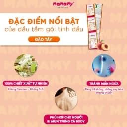 Thumbnail Sữa tắm gội Mamamy cao cấp chính hãng cho bé từ sơ sinh, gốc thực vật thiên nhiên, dịu lành gói 5ml 4