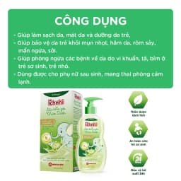 Thumbnail Sữa tắm gội thảo dược Ích Nhi cho bé chai 200ml phòng cảm lạnh, ngừa rôm sẩy, mẩn ngứa, dưỡng da mềm mịn cho bé 2