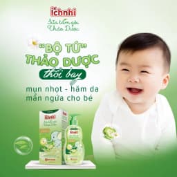Thumbnail Sữa tắm gội thảo dược Ích Nhi cho bé chai 200ml phòng cảm lạnh, ngừa rôm sẩy, mẩn ngứa, dưỡng da mềm mịn cho bé 4