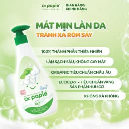 Thumbnail Sữa Tắm Thảo Dược Dr Papie Giúp Giảm Mẩn Ngứa Và Rôm Sảy, Hỗ Trợ Làm Sạch, Mát Da Bé - 300ml 4