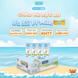 Thumbnail Sữa tiệt trùng VPMilk Grow+ hộp 180ml (thùng 48 hộp) 2