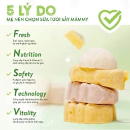 Thumbnail Sữa tươi sấy đám mây Mămmy giàu dinh dưỡng, thơm ngon tự nhiên cho bé từ 6 tháng tuổi 3