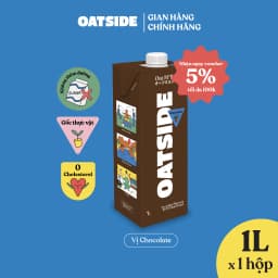 Thumbnail Sữa yến mạch OATSIDE Chocolate vị Sô-cô-la 1L - Không lactose, Đậm vị, Làm từ Cacao thật 1