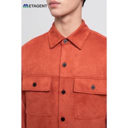 Thumbnail Suede Jacket - Áo khoác sơ mi da lộn nam dáng Regular Fit Metagent MS 70E3758 1