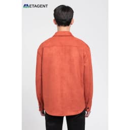 Thumbnail Suede Jacket - Áo khoác sơ mi da lộn nam dáng Regular Fit Metagent MS 70E3758 2