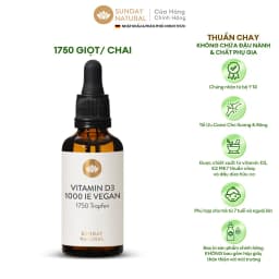 Thumbnail Sunday Natural Vitamin D3 Cho Trẻ 7+ và người lớn, Giúp Xương Chắc Khỏe, Thuần Chay 100% 1
