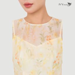 Thumbnail Sunpetal Dress – Đầm Tencel hoa vàng pastel, Đầm công sở nữ IVY moda MS 48T0270 2