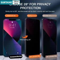 Thumbnail Suntaiho Cao Cấp Kính Cường Lực Chống Nhìn Trộm Bảo Vệ Màn Hình Tự Dán Cho IPhone 11 12 13 14 15 Pro Max IP 14 Plus X XS XR Xs Max 1